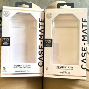 Brand New Clear Casemate tough clear phone case for Google Pixel 7- Two Avail
